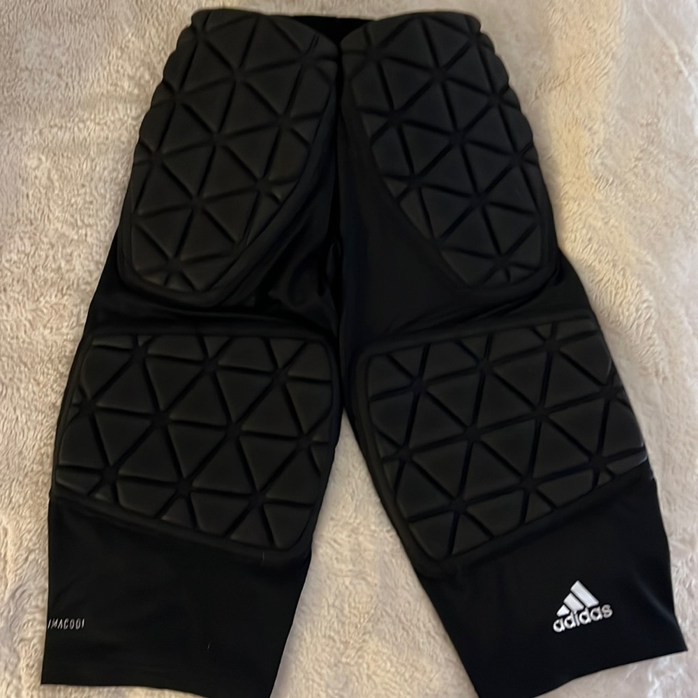 Men’s climacool Adidas padded football compression shorts. Size Large. Black.
